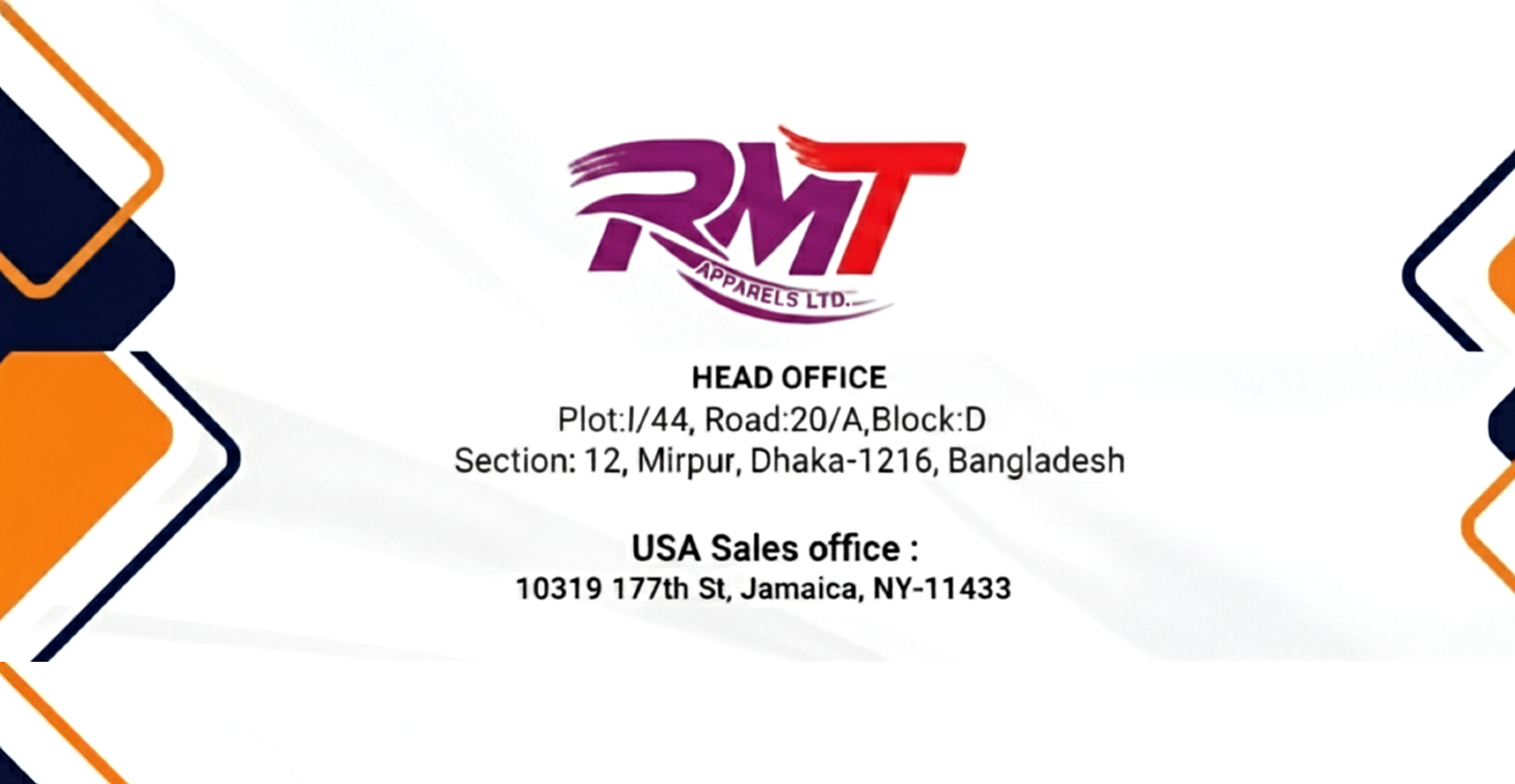 RMT Apparels Bangladesh